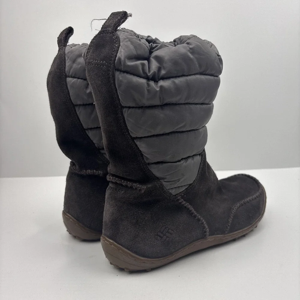Columbia Minx Moccasin Women's US 7 Brown Waterproof Winter Boots BL1559-231